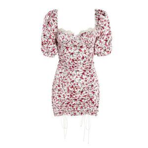 FOR LOVE & LEMONS Melrose Silky Floral Bustier Coquette Mini Dress – Size S